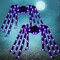 Greentek; 2 Pack 5 Ft Halloween Light Up Spider Decorations, Giant Black Spider with Purple LED Lights, Furry Adjustable Legs, Large Halloween Yard Props for Lawn Porch Garden Tree Indoor Outdoor Haunted House Decor; Category:Halloween Doormats; Image:2